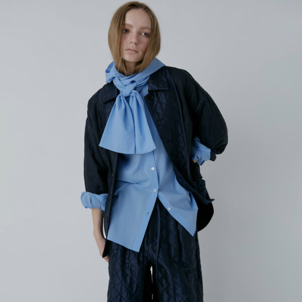 LE CIEL BLEU　フーデッド　シャツ